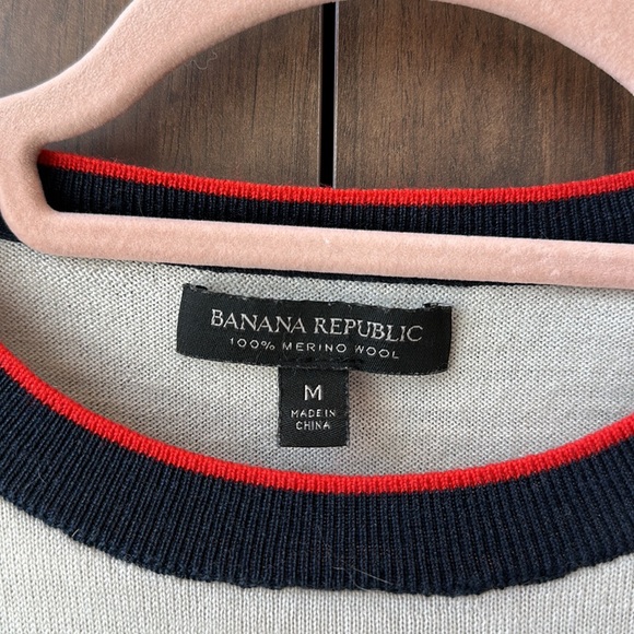 Banana Republic Merino Wool Short Sleeve Top M - Picture 4 of 7